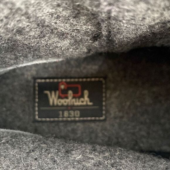 Woolrich Leather Baltimore Harness Wool Booties Double Buckles Lug Sole Grey 6.5 - Picture 10 of 12